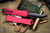 Heretic Knives Manticore X OTF Knife Red Grenade Grip 3.75" Tanto DLC H031F-6A-RED