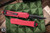 Heretic Knives Manticore S OTF Automatic Knife Red Frag 2.6" Bowie DLC Black  H022BF-6A-RED