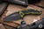 Heretic Knives Medusa Green Manual Folding Knife 3.25" MagnaCut Stonewash H009-4A-GRN