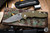 Hinderer Knives XM-18 3.5" Bowie Non Flipper Folding Knife OD Green G10 Stonewash Blue