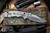 Hinderer Knives XM-18 3.5" Bowie Non Flipper Folding Knife Black G10, Stonewash