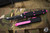Preowned-Microtech Pink Tri-Grip Ultratech OTF Knife 3.4" Black Tanto 123T-1PKEKS