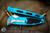 Microtech Socom Elite Automatic Folding Knife Turquoise Aluminum 4" M390 Drop Point Stonewash 160A-10TQ