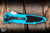 Microtech Socom Elite Automatic Folding Knife Turquoise/Grip Inlay 4" M390 Black 160A-1TQ