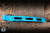 Microtech Socom Elite Automatic Folding Knife Turquoise/Grip Inlay 4" Tanto Stonewash Serrated 161A-11TQ