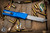  Microtech Combat Troodon Gen III OTF Automatic Knife Blue 3.8" Tanto Stonewash Serrated 1142-12BL