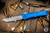  Microtech Combat Troodon Gen III OTF Automatic Knife Blue 4" Tanto Stonewash Serrated 1142-12BL