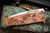 Medford USMC FF Fighter Flipper Folding Knife CuRose Stained Glass Sculpted Titanium 4.25" Drop Point 