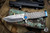 Medford USMC FF Fighter Flipper Folding Knife Blasted Gray Lightning Sculpted Titanium 4.25" Tumbled