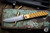 Medford Gentleman Jack (GJ-2) Slip Joint Knife Bronze Lightning Sculpted Titanium 3.1" Drop Point