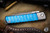 Medford Gentleman Jack (GJ-2) Slip Joint Knife Blue Gator Belly Sculpted Titanium 3.1" Tanto