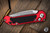 Microtech LUDT Gen III Automatic Folding Knife Red Aluminum/Grip Inlay 3.4" M390 Drop Point Stonewash 1135-10RD
