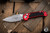 Microtech LUDT Gen III Automatic Folding Knife Red Aluminum/Grip Inlay 3.4" M390 Drop Point Stonewash 1135-10RD