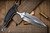 Marfione Custom/Bastinelli Hypnotic Carbon Fiber Push Dagger 4.5" M390 Stonewash 