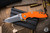 Rick Hinderer Knives XM-18 3.0" Harpoon Tanto Knife Orange G10, Stonewash