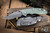Hinderer Knives XM-18 3.5" Bowie Non Flipper Folding Knife Translucent Green G10, Working Finish