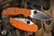 Spyderco Sage 5 Lightwight Compression Lock Folding Knife Burnt Orange FRN 3" REX-121 Leaf Satin