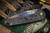 Medford Praetorian Slim Flipper Folding Knife DLC w/ Gold Filigree Titanium 3.3" Vulcan Tanto