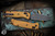 Benchmade Bugout AXIS Folding Knife Burnt Brass Aluminum 3.25" M390 Drop Point Battlewash DLC 535BK-07