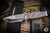 Medford USMC FF Fighter Flipper Folding Knife Brushed/Blasted Silver "Peaks-N-Valleys" Sculpted Titanium 4.25" Drop Point 