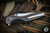 Chapman Lakes CLK-1 DLC Titanium Blue Accents Button Lock Flipper 3.75" MagnaCut Satin