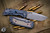 Mcnees Knives PM Mac 2 Titanium Atomic Blue/Bronze Dimpled Flashback G10 Inlay 3.5" Stonewash