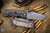 Mcnees Knives Mac 2 Atomic Bronze Titanium Flashback G10 Inlay 3.5" MagnaCut Stonewash