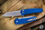 ProTech Malibu Blue Nexus 1999 Flipper Button Lock Knife 3.25" MagnaCut Reverse Tanto Stonewash