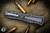 Hawk Knives Deadlock Model C Dark Stonewash Titanium Gold Carbon Fiber Inlay 3.5" M390 Stonewash Dagger