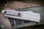 Preowned-Microtech Cypher II OTF Automatic Knife Natural Clear Gray 3.5" Dagger Apocalyptic Stonewash 1242-10APNC