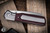 Enrique Pena Custom "LUXE" Burgundy G10 Titanium Blasted  3.25" Hand Rubbed