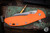 Rick Hinderer Knives XM-24 Skinny 4.0" Wharncliffe Knife Orange G10, Stonewash Blue