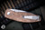 Three Rivers Manufacturing NEUTRON 2 Folding Knife Burlap Micarta 3" Mike Irie MagnaCut Stonewash