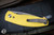 Three Rivers Manufacturing NEUTRON 2 Folding Knife Lizard Skin Sunshine Yellow G10 3" MagnaCut Stonewash