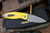 Three Rivers Manufacturing NEUTRON 2 Folding Knife Lizard Skin Sunshine Yellow G10 3" MagnaCut Stonewash