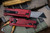 EXO-U V2 Gravity Knife Distressed Red Aluminum 2.3" Utility Blade