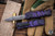 Microtech Hera II Mini OTF Automatic Knife Purple Halloween Bats 3" M390 Dagger Black 1702M-1HWBAS
