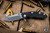 Rick Hinderer Knives XM-18 3.0" Harpoon Tanto Knife Black G10/Working Finish, Stonewash Blade