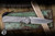 Left Hand-Chris Reeve Knives Large Sebenza 31 Folding Knife Glass Blasted Titanium, Forever Flag Graphic 3.6" MagnaCut Drop Point Stonewash L31-1691