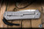 Left Hand-Chris Reeve Knives Large Sebenza 31 Folding Knife Glass Blasted Titanium, Forever Flag Graphic 3.6" MagnaCut Tanto Stonewash L31-1511