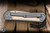 Chris Reeve Knives Large Sebenza 31 Folding Knife Glass Blasted Titanium, Box Elder Inlay 3.6" MagnaCut Tanto L31-1132