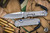 Left Hand-Chris Reeve Knives Small Sebenza 31 Folding Knife Glass Blasted Titanium, Blue Accents 3" MagnaCut Insingo Stonewash S31-1686