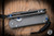 Left Hand-Chris Reeve Knives Small Sebenza 31 Folding Knife Sandblasted Titanium, Blue Accents 3" MagnaCut Insingo Stonewash S31-1009
