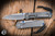 Left Hand-Chris Reeve Knives Small Sebenza 31 Folding Knife Sandblasted Titanium, Blue Accents 3" MagnaCut Insingo Stonewash S31-1009