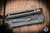 Left Hand-Chris Reeve Knives Small Sebenza 31 Folding Knife Sandblasted Titanium, Blue Accents  3" MagnaCut Tanto S31-1011