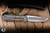 Chris Reeve Knives Large Sebenza 31 Folding Knife Sandblasted Titanium, Natural Canvas Micarta Inlay 3.6" MagnaCut Tanto L31-1230