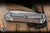 Chris Reeve Knives Large Sebenza 31 Folding Knife Glass Blasted Titanium, Natural Canvas Micarta Inlay 3.6" MagnaCut Insingo L31-1226