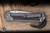 Chris Reeve Knives Large Sebenza 31 Folding Knife Sandblasted Titanium, Black Canvas Micarta Inlay 3.6" MagnaCut Tanto L31-1228