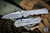 Chris Reeve Knives Large Inkosi Folding Knife Glass Blasted Titanium, Blue Accents 3.6" MagnaCut Insingo Stonewash LIN-1122