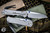 Chris Reeve Knives Large Inkosi Folding Knife Glass Blasted Titanium, Blue Accents 3.6" MagnaCut Insingo Stonewash LIN-1122